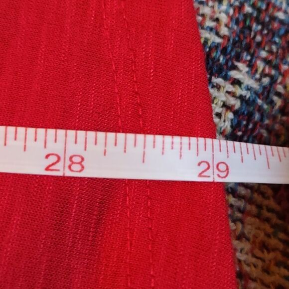 Lane Bryant 26-28 Red Gold Silver Blue‎ Metallic Fireworks tank - Picture 7 of 9